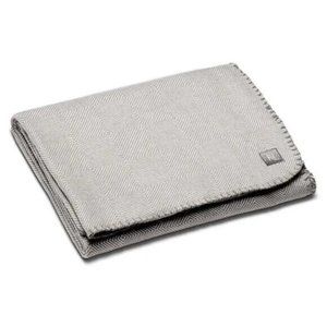 NESPRESSO Upcycled Throw Blanket Gray Brand New in box